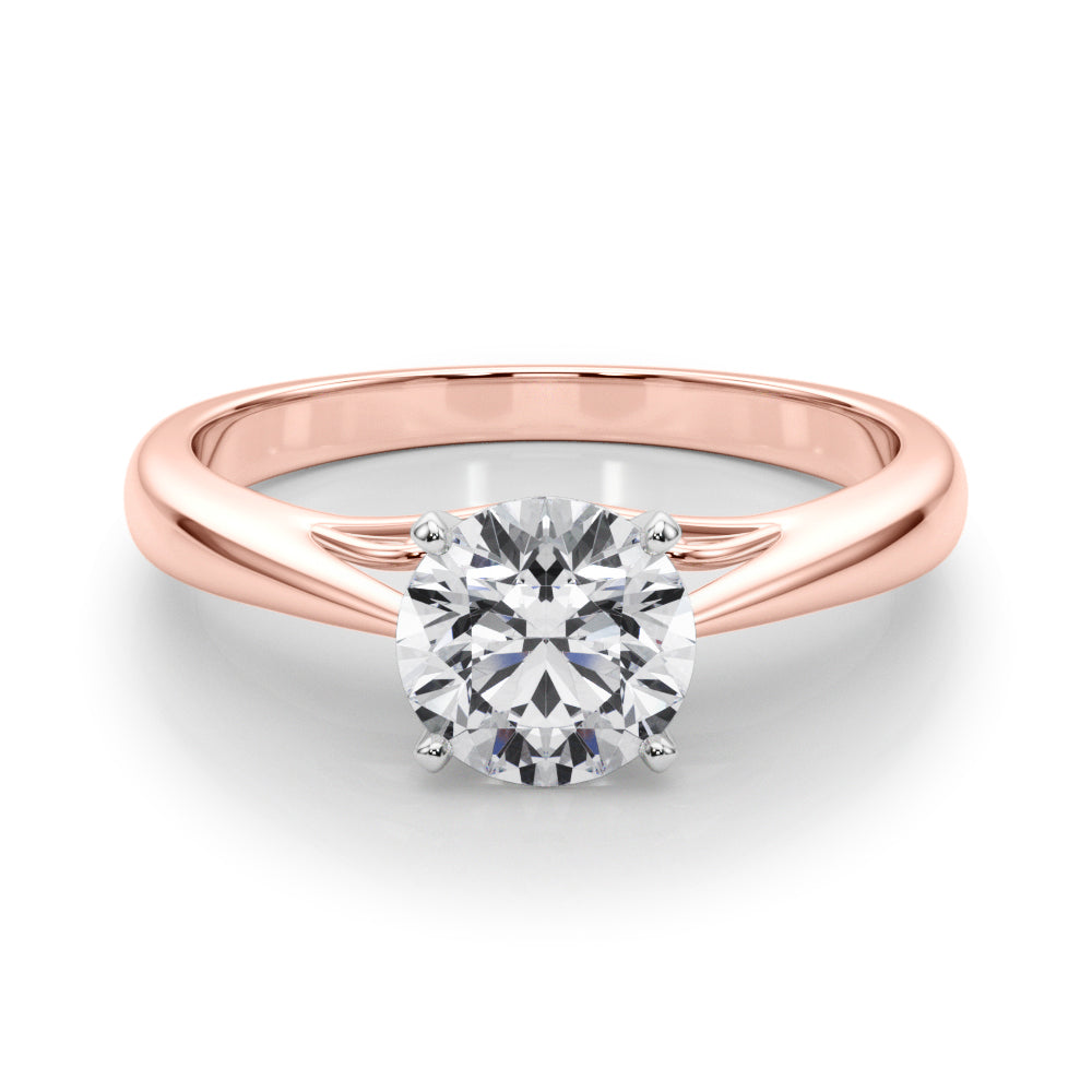 Katerina Round Diamond Solitaire Engagement Ring-VIRABYANI